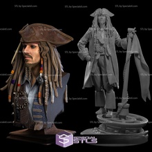 captain jack sparrow fanart 3d print model - Mito3D