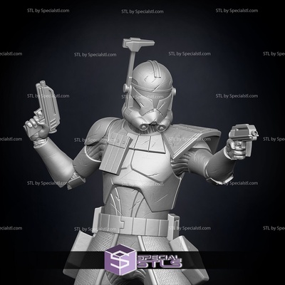 captain rex starwars guardian ready to 3d print specialstl 3d print model - Mito3D
