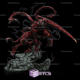 carnage 3d printing figurine v4 spider man stl files 3d print model - Mito3D