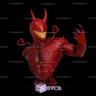 carnage casse cou buste stl dossiers 3d print model - Mito3D