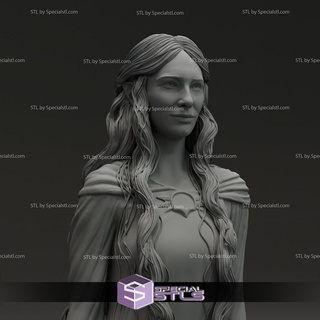 cate blanchet galadriel lord rings bust 3d model cate blanchet galadriel lord rings bust 3d model  3d print model - Mito3D