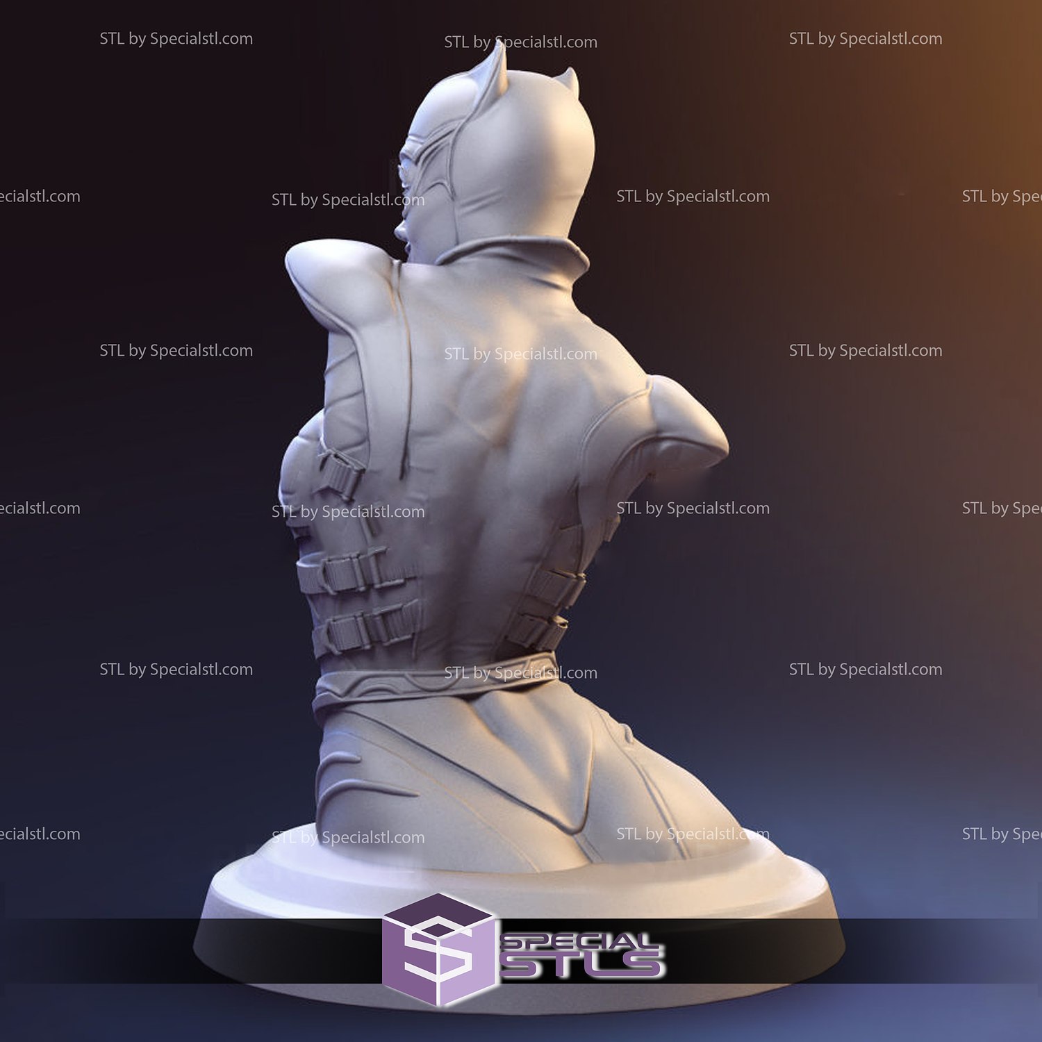 catwoman buste stl dossiers 3D print model - Mito3D