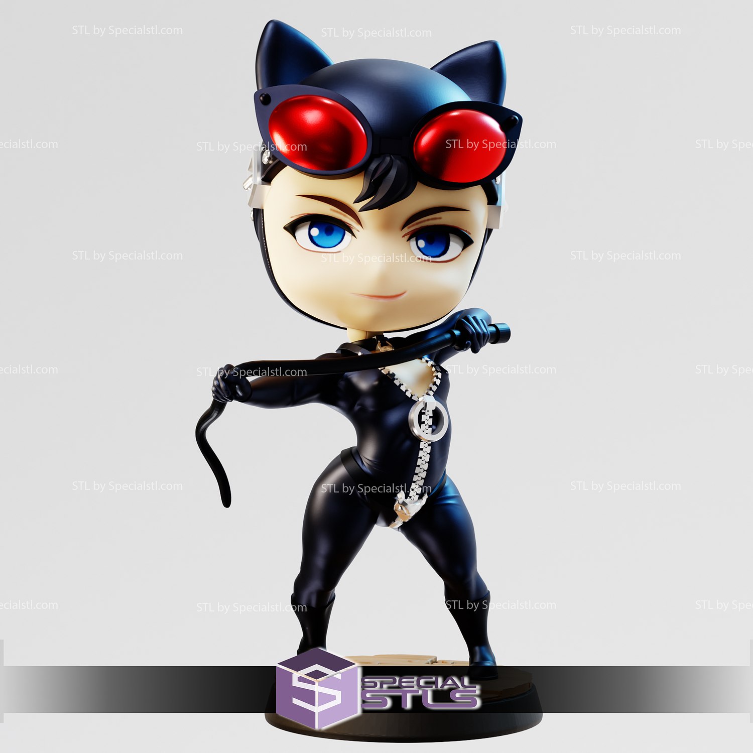 catwoman chibi 3D print model - Mito3D