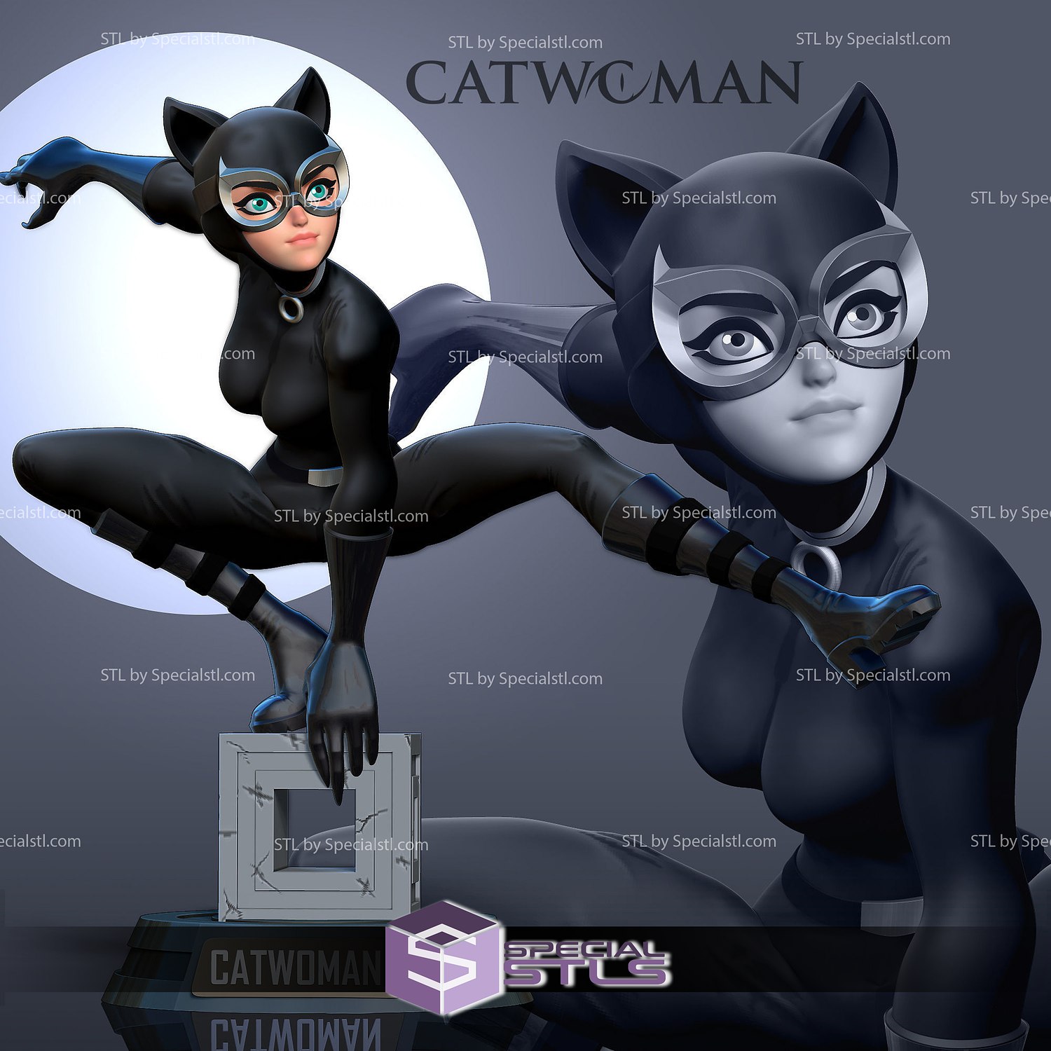 kedi Kadın stilize stl Dosyalar 3D print model - Mito3D