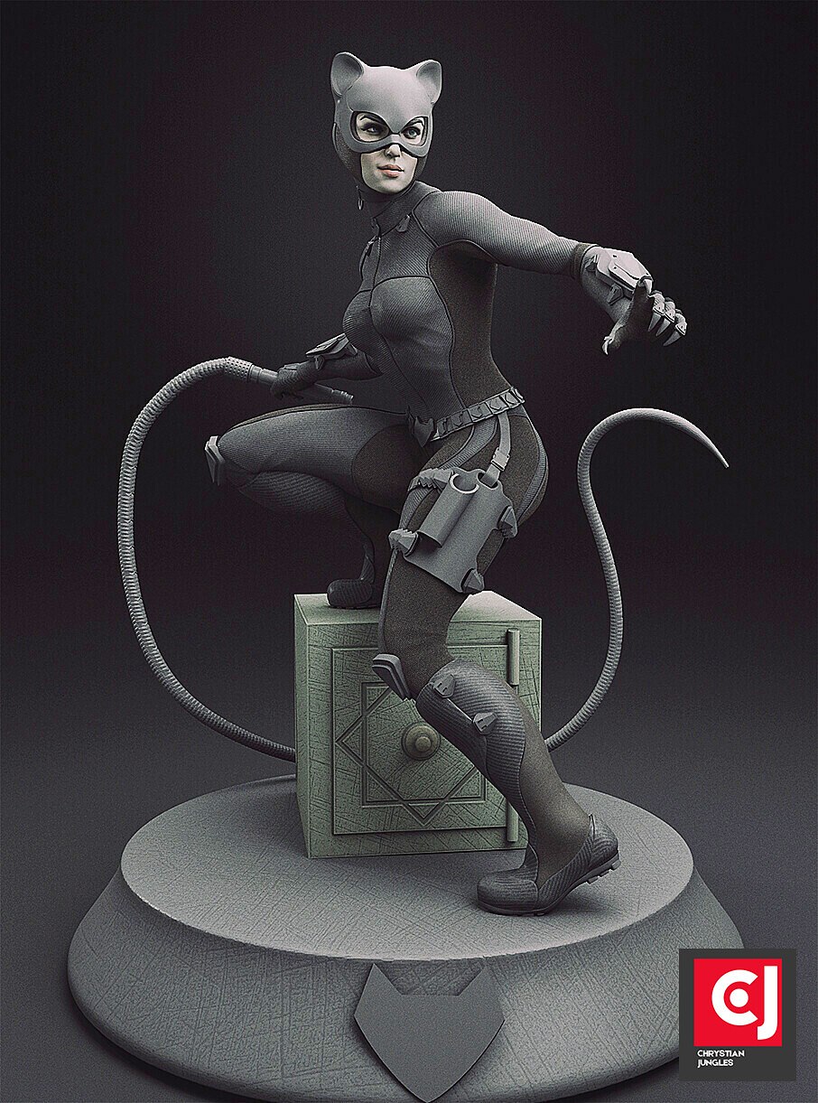catwoman v8 dc 3D print model - Mito3D
