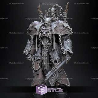 chaos colonel warhammer 40k stl files 3d print model - Mito3D