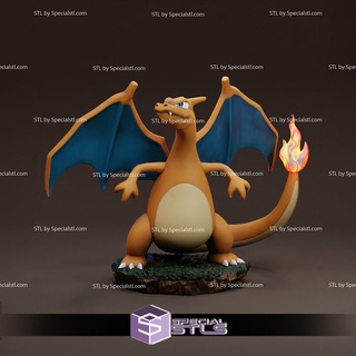 Charizard estátua flexi stl arquivos Pokémon 3d impressão estatueta 3d print model - Mito3D