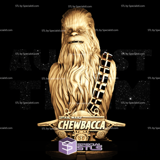 chewbacca bust ready 3d print 3d print model - Mito3D
