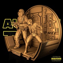 Chewbacca Han Solo Star Kriege 3d print model - Mito3D