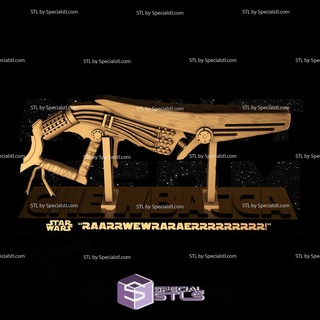 Chewbacca lanzador babosas Listo 3d impresión 3d print model - Mito3D