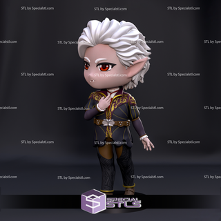 Chibi astarion Baldurs Tor 3 3d Drucken Figur 3d print model - Mito3D