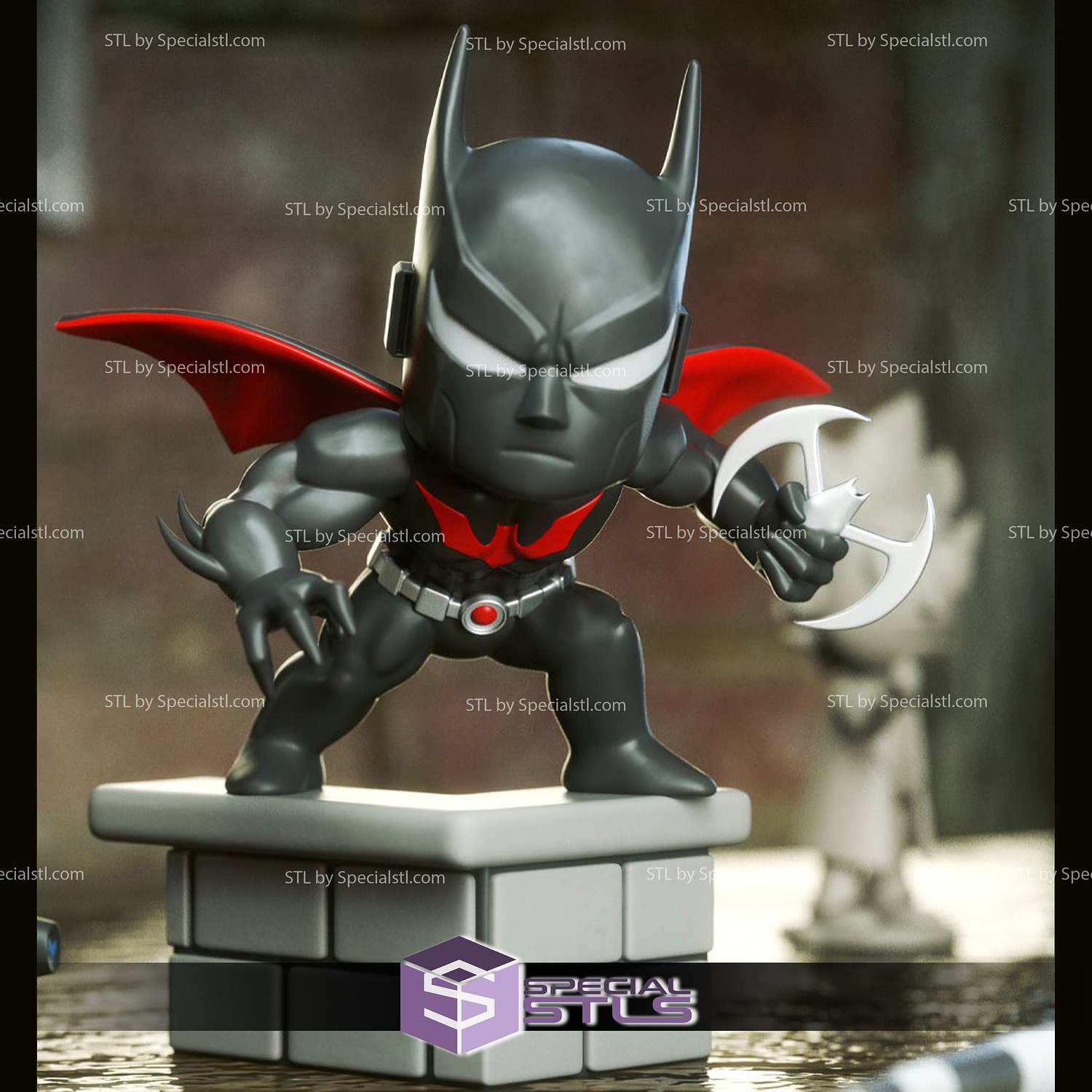 chibi stl collection batman dossiers 3D print model - Mito3D