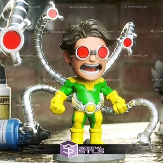 chibi stl collection - doctor octopus 3d print model - Mito3D