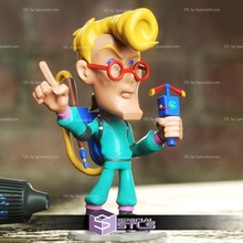 chibi stl collection - egon spengler ghostbusters 3d print model - Mito3D