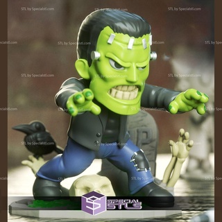 chibi stl collezione Frankenstein 3d print model - Mito3D