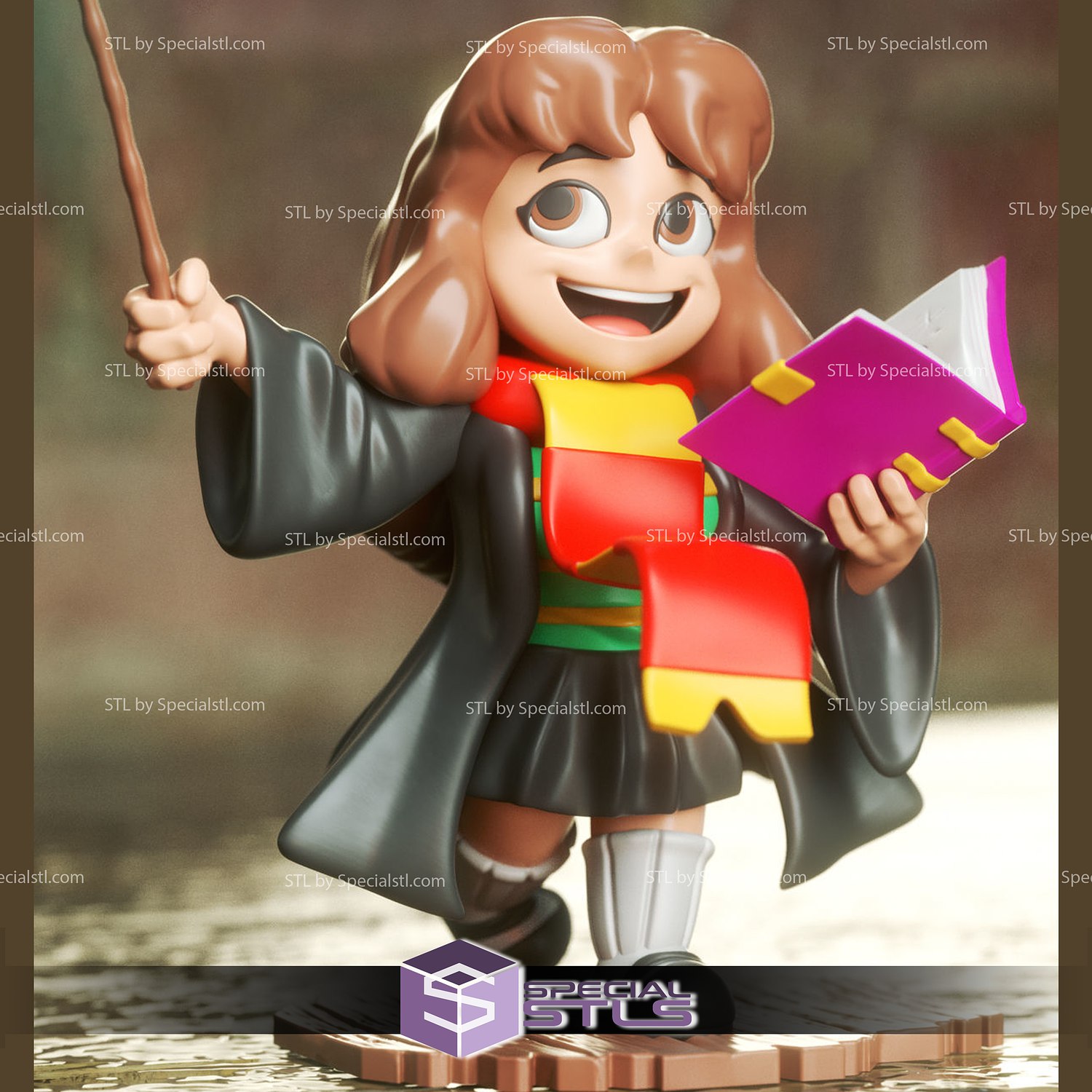 chibi stl collection - hermione 3D print model - Mito3D