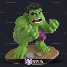 Chibi stl Toplamak Hulk v2 3d print model - Mito3D