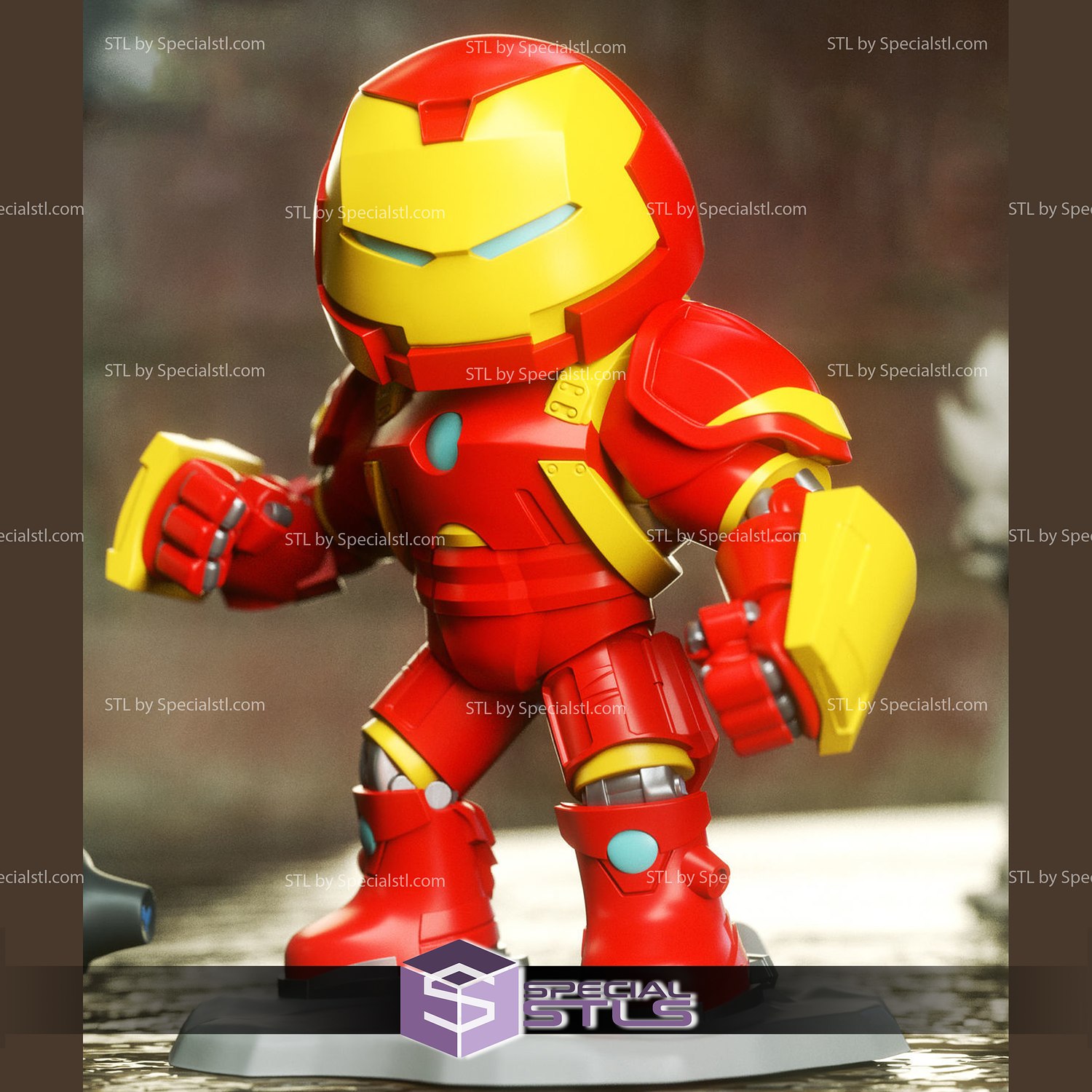 chibi stl coleção Hulkbuster 3D print model - Mito3D