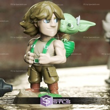 Chibi stl Sammlung Luke Yoda 3d print model - Mito3D