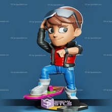 chibi stl collection - marty mcfly 3d print model - Mito3D