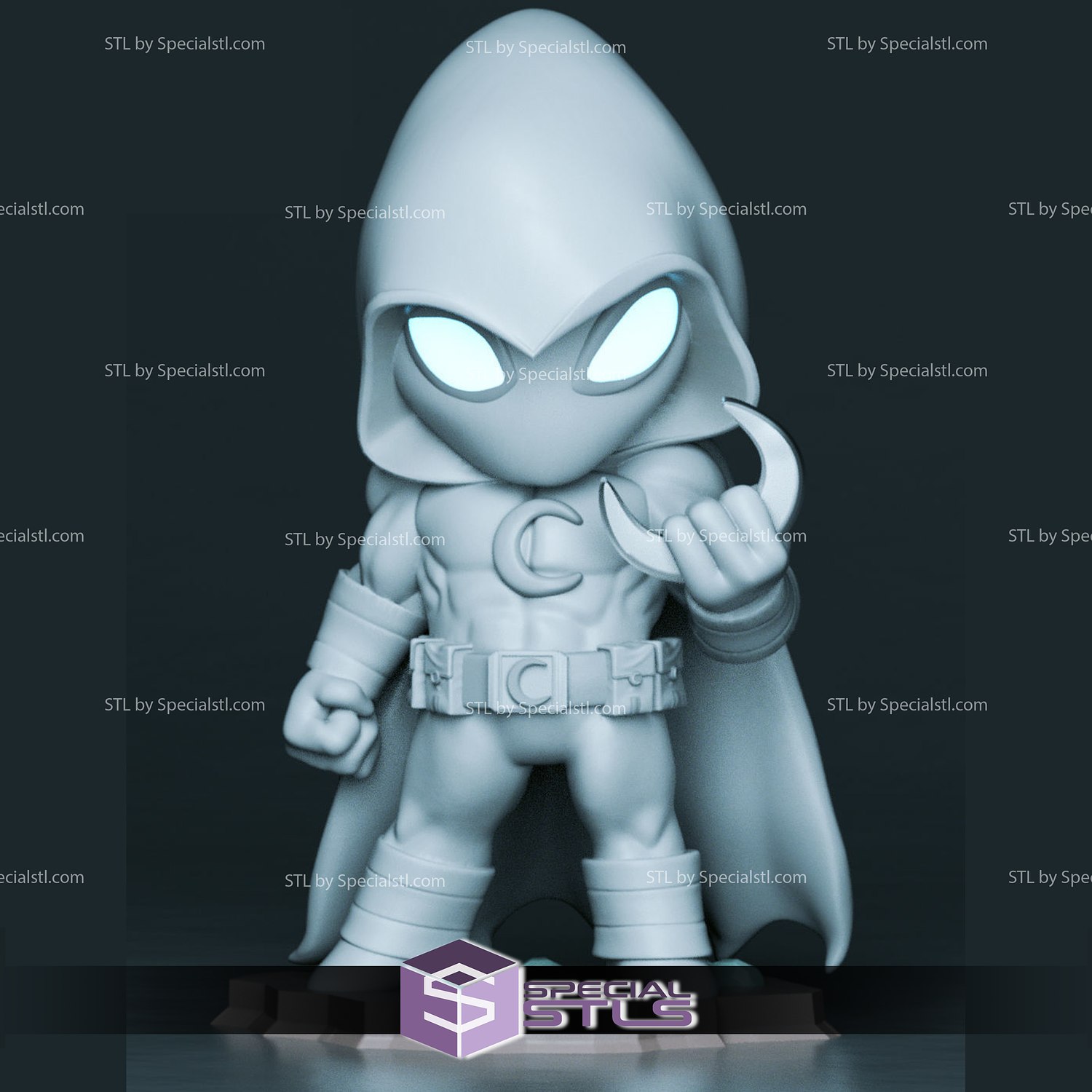 Chibi stl Sammlung Mond Ritter 3D print model - Mito3D