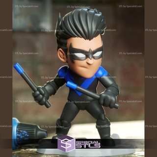 chibi stl collection Nightwing 3d print model - Mito3D