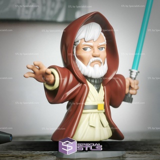 Chibi stl Sammlung alt obi wan Kenobi 3d print model - Mito3D