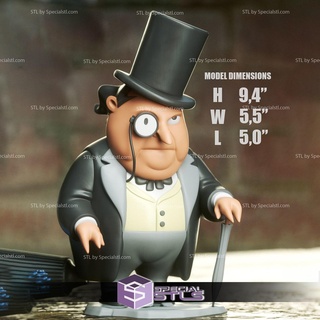 chibi stl collection manchot dc dossiers 3d print model - Mito3D