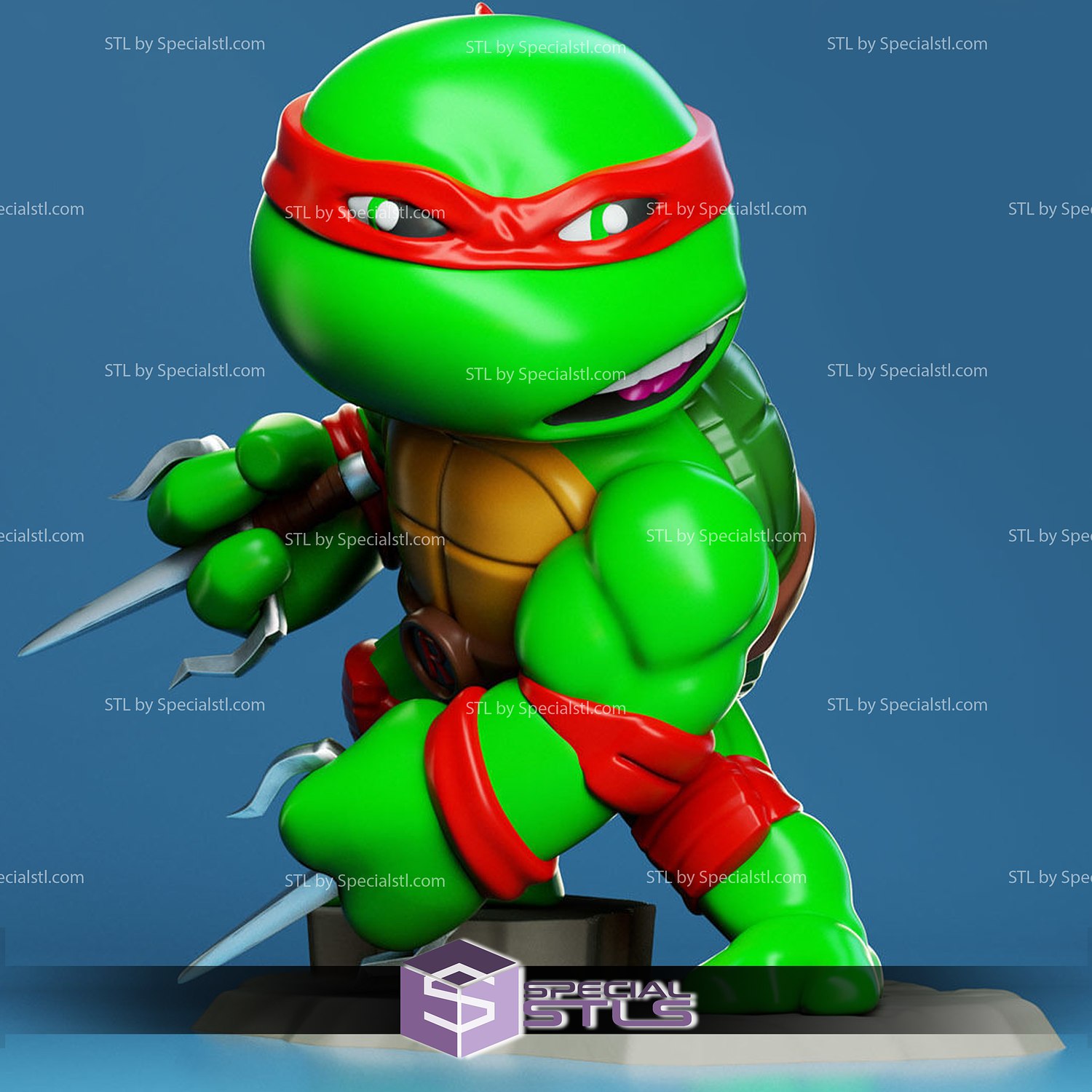 chibi stl collezione Raffaello tmnt 3D print model - Mito3D