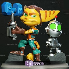 chibi stl collection - ratchet clank 3d print model - Mito3D