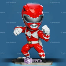 chibi stl collection - red ranger 3d print model - Mito3D