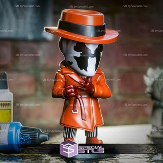 chibi stl collection - rorschach watchmen 3d printing figurine 3d print model - Mito3D