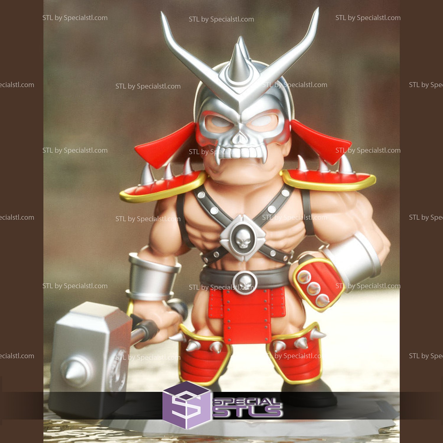 chibi stl collection shao Kahn 3D print model - Mito3D