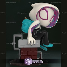 chibi stl collection - spider gwen 3d print model - Mito3D