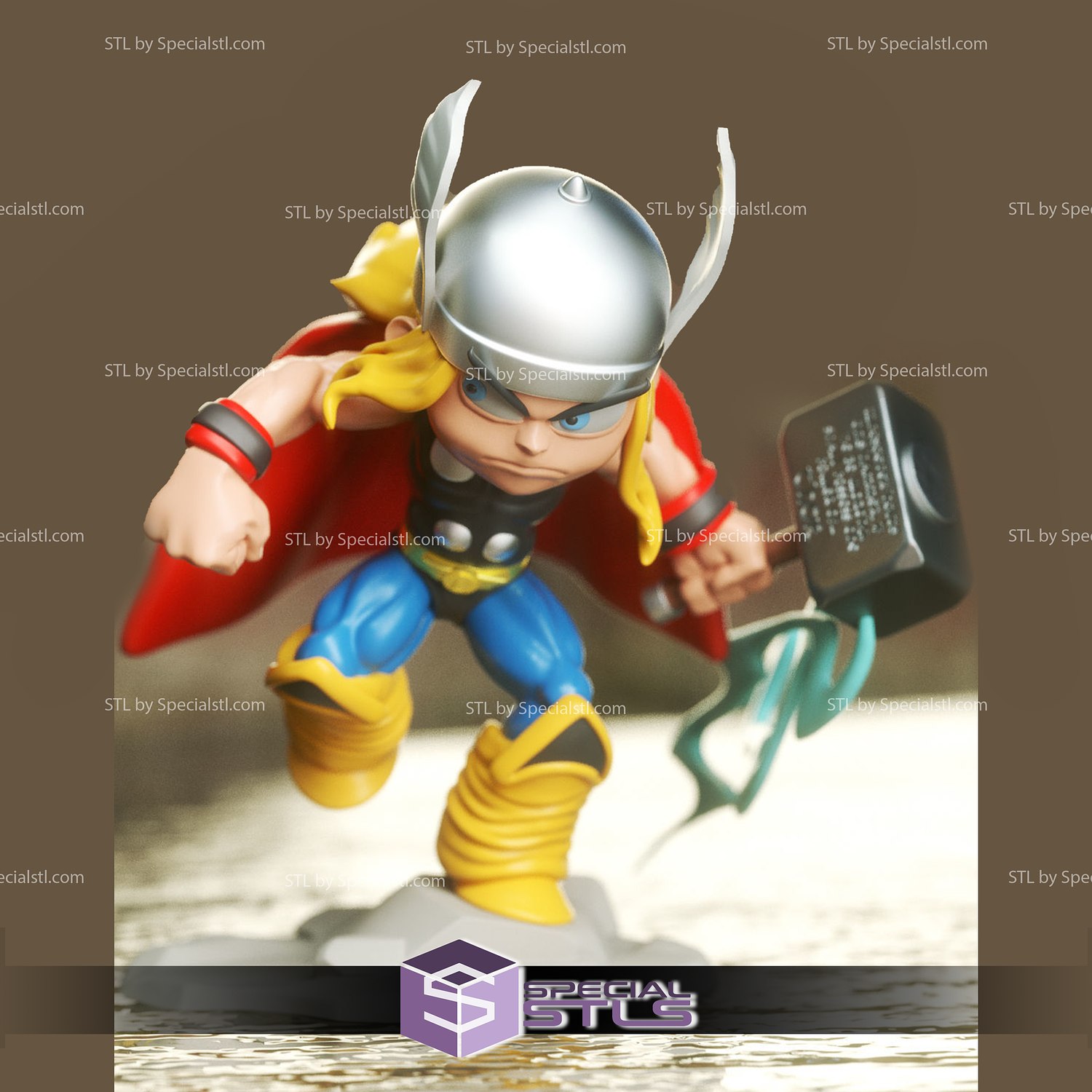 chibi stl collection Thor v2 3D print model - Mito3D