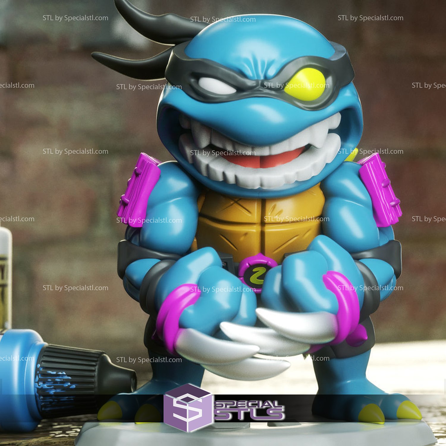 chibi stl collection - tmnt slash 3D print model - Mito3D