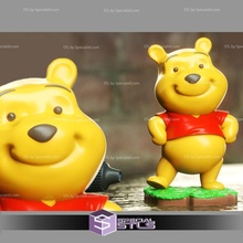 chibi stl collezione Winnie pooh 3d print model - Mito3D