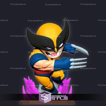 Chibi stl Toplamak Wolverine 3d print model - Mito3D