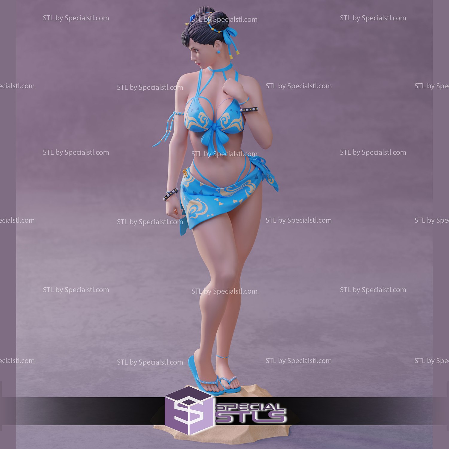 chunli bikini 3D print model - Mito3D