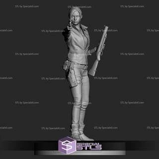 Claire Redfield 3d Modell Stehen 3d print model - Mito3D