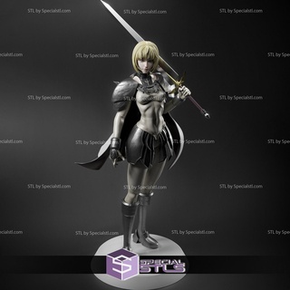 Clare 3d Modell Stehen Claymore 3d print model - Mito3D