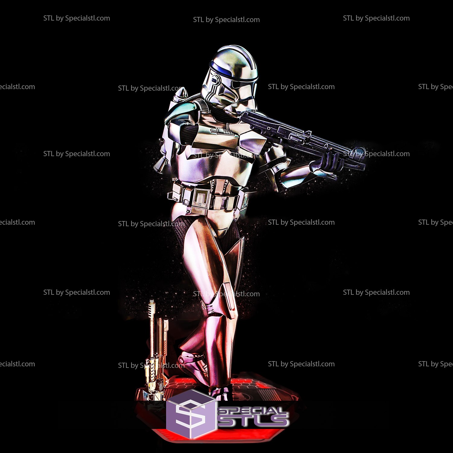 clone trooper starwars 3d model 3D print model - Mito3D