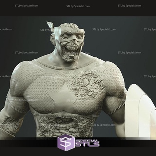 albay Amerika Kaptan zombi hazır 3d Yazdır 3d print model - Mito3D