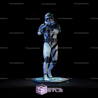 comandante cody 3d impresión figurilla estrella guerras stl archivos 3d print model - Mito3D