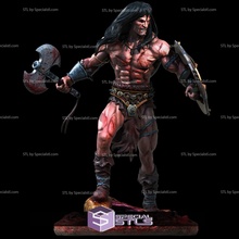 conan barbarian action pose 3d print model - Mito3D