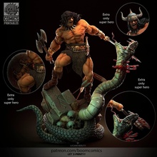 Conan bárbaro Admirador arte 3d print model - Mito3D