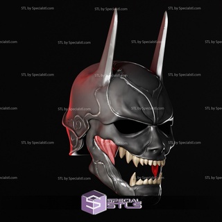 cosplay sengoku batman casco stl archivos usable 3d print model - Mito3D