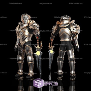 cosplay stl files anduin wrynn full armor set 3d print wearable 3d print model - Mito3D
