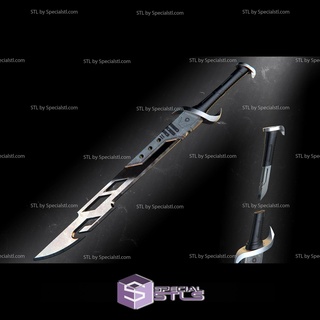 cosplay stl archivos aniquilación pesado espada 3d print model - Mito3D