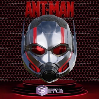cosplay stl files ant man 3 quantumania helmet 3d print wearable 3d print model - Mito3D